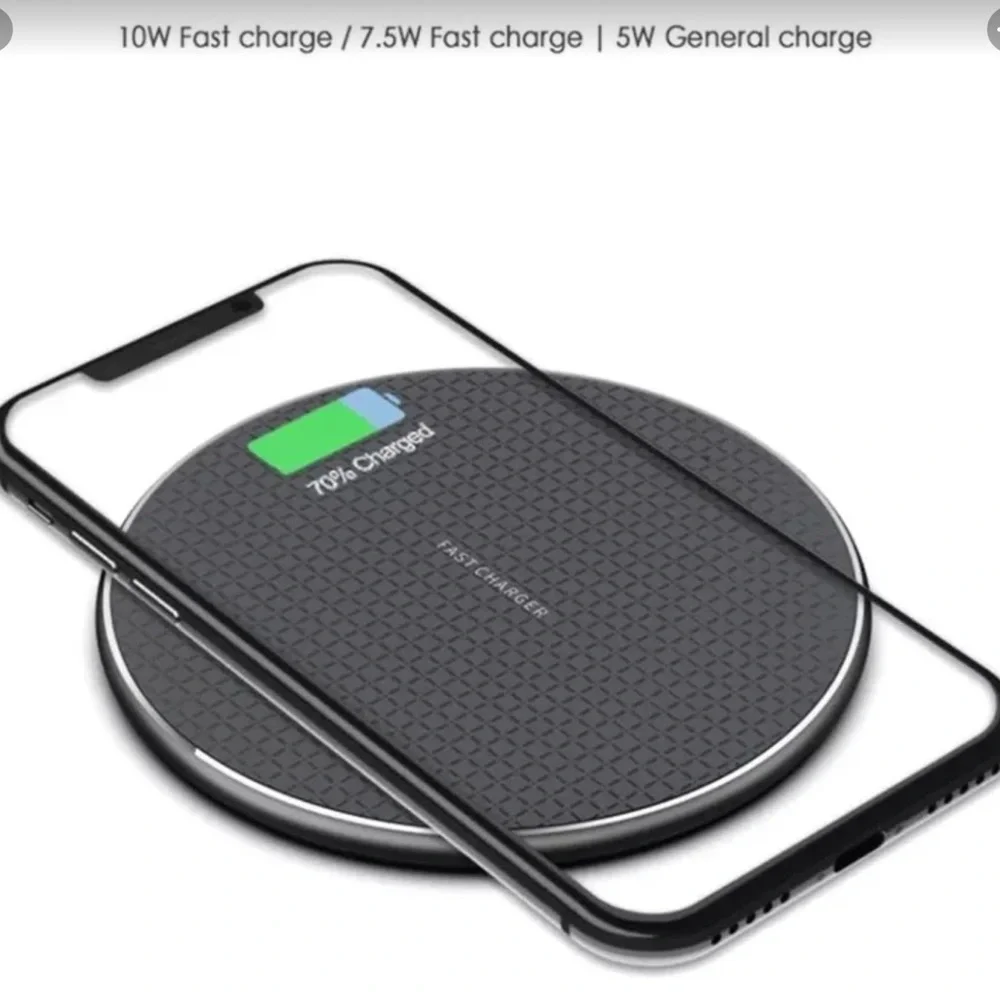 20W FAST WIRELESS CHARGER FOR SAMSUNG AND IPHONE 📱 COLOR BLACK